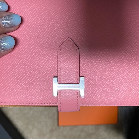 New with tag Hermès Wallet Bearn Rose Confetti - Picture 4 of 7